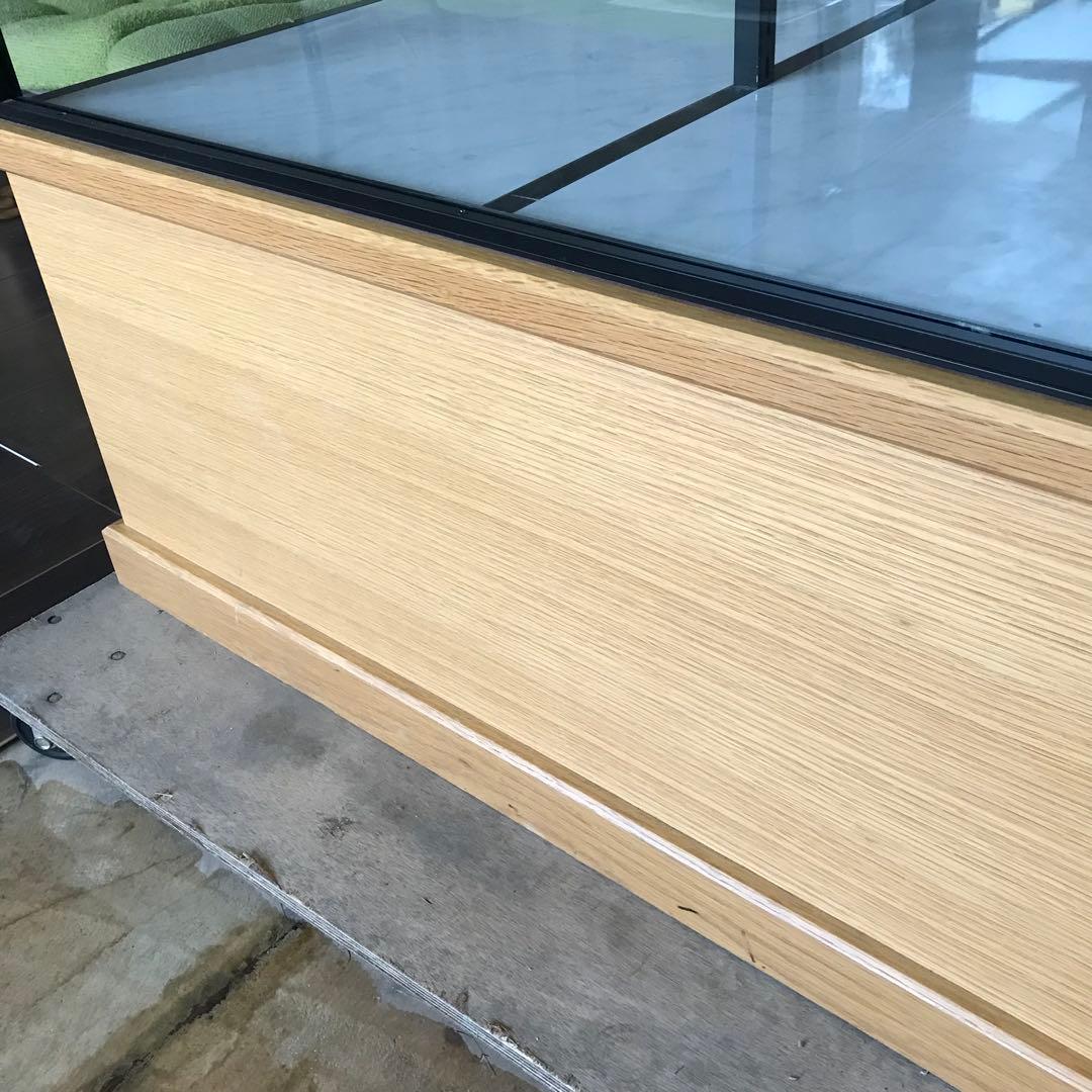 【引き取り/もしくは配達】オシャレ木目引き出し　店舗什器　棚　ディスプレイ