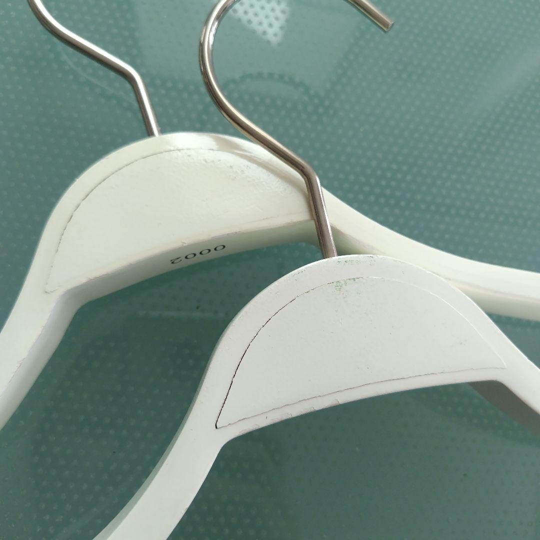 【LACOSTE 非売品】 ラコステ店舗用 木製ハンガー ホワイト 10本セット