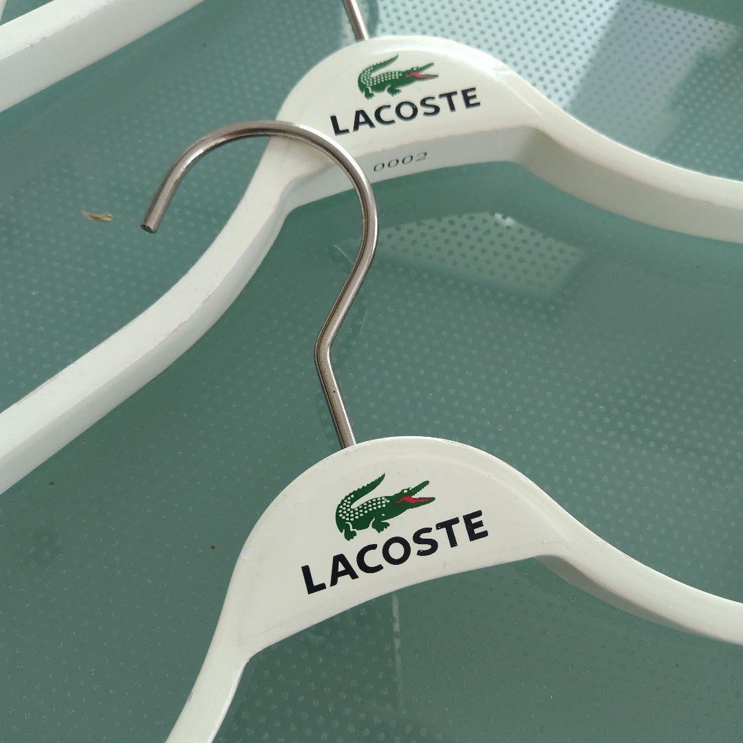 【LACOSTE 非売品】 ラコステ店舗用 木製ハンガー ホワイト 10本セット