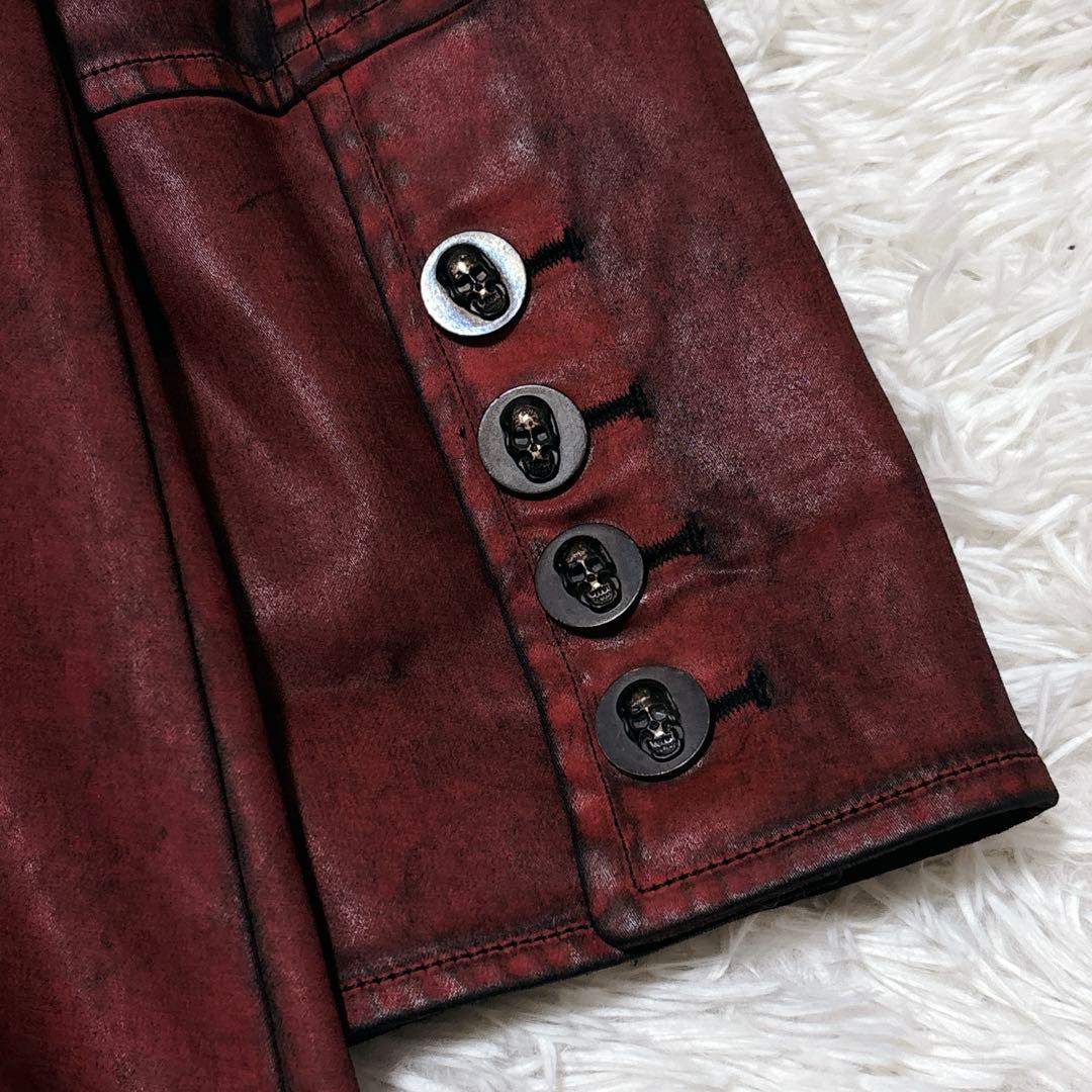 希少✨美品　ジャケット　ヴィンテージ　00s　　スカル　コットン　ロック　個性派