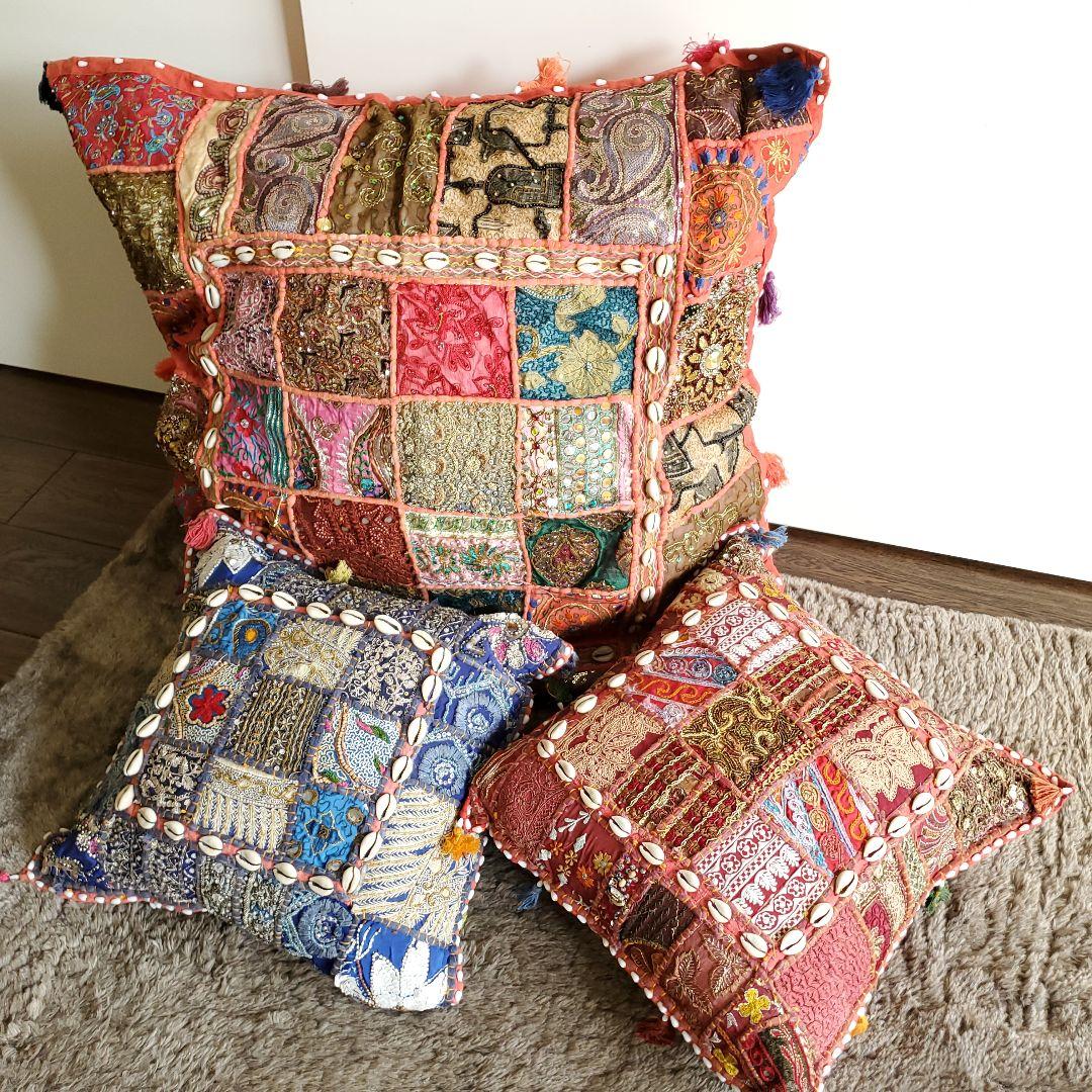 輸入品！大判クッションカバー