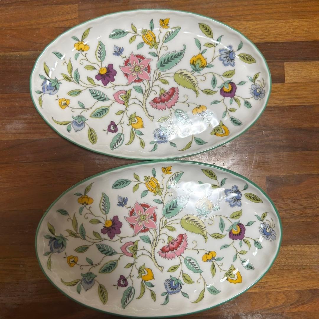MINTON HADDON HALL 大皿　6枚セット フラワー 楕円　食器