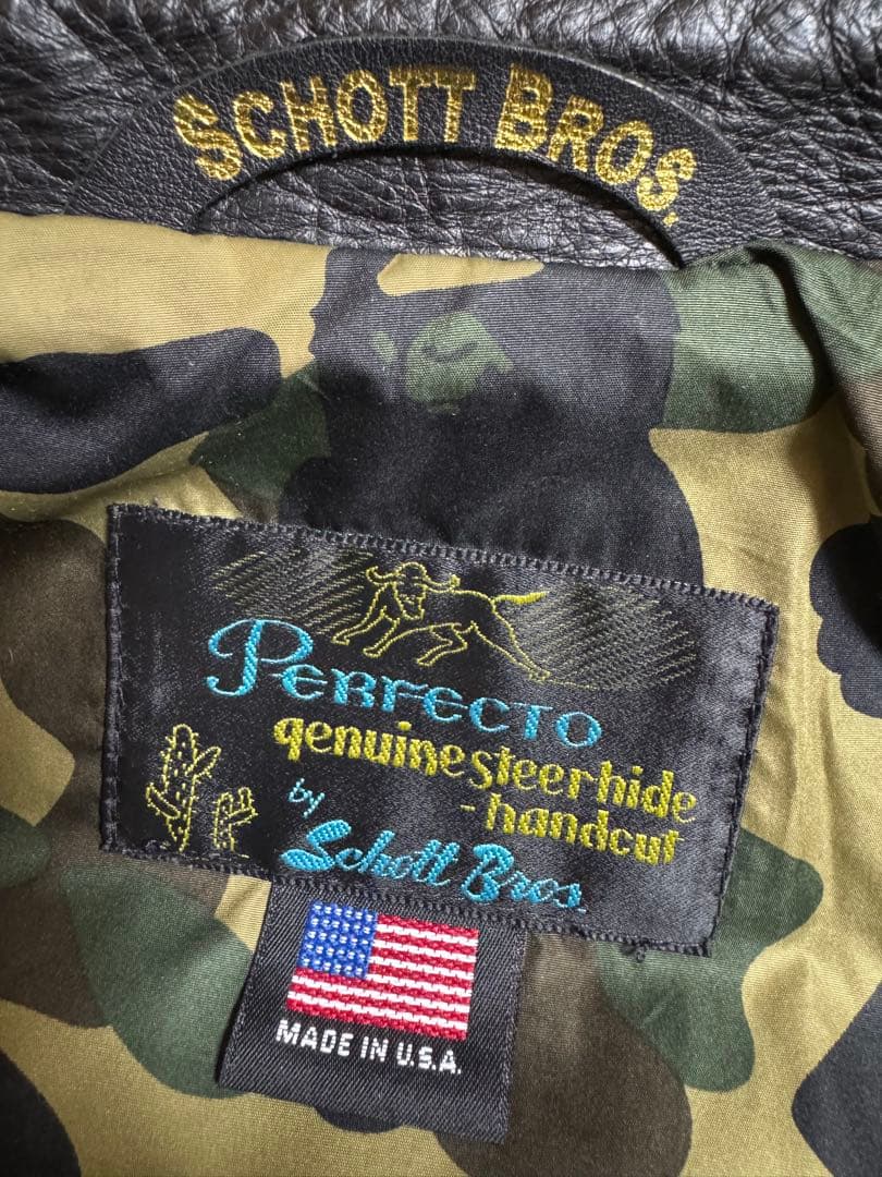 A BATHING APE×Schott ショット　ライダース　シングル