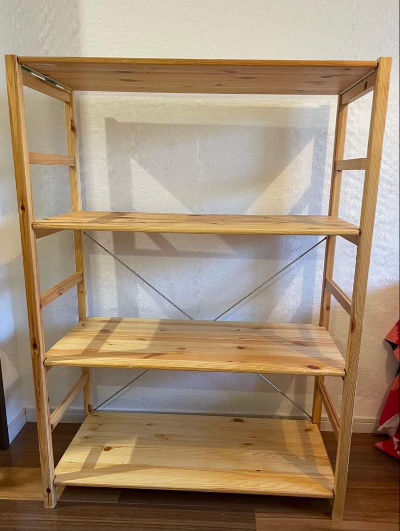 無印良品 パイン材ユニットシェルフ 中 幅８６ｃｍ 奥行３９.5 高さ１２０ｃｍ