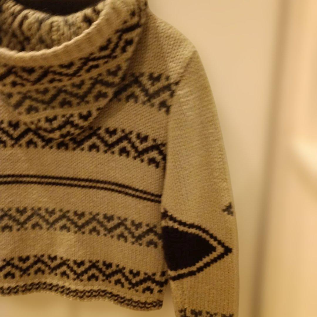 モンクレール　キッズ　ニットパーカー　カウチン　130　美品