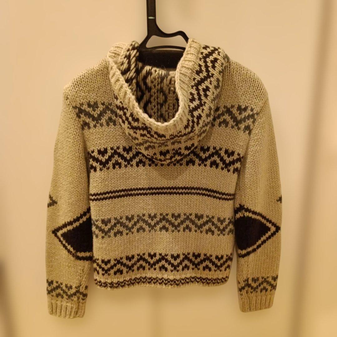 モンクレール　キッズ　ニットパーカー　カウチン　130　美品