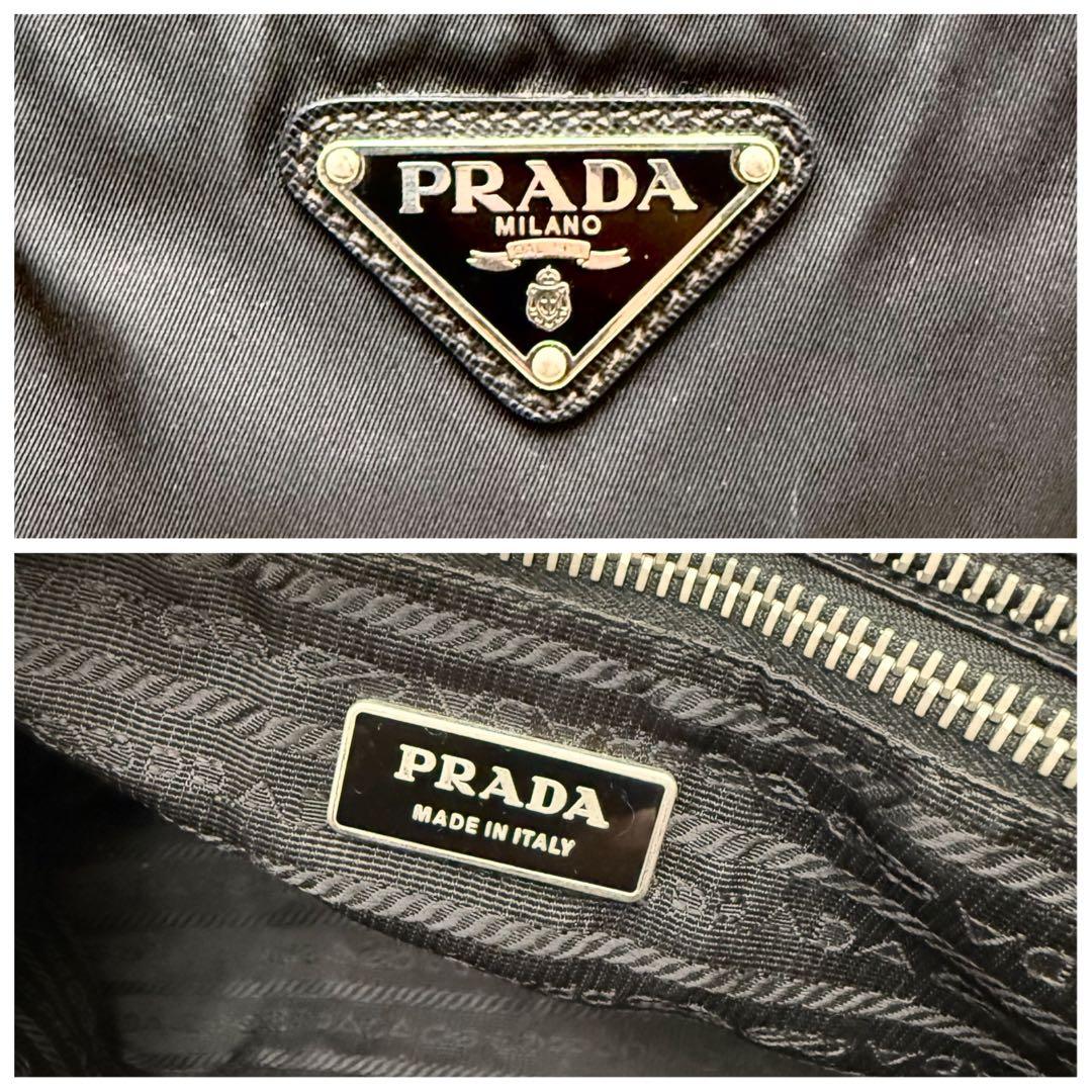 PRADAプラダ サフィアーノ レザー トートバッグ A4 ナイロン 三角ロゴ