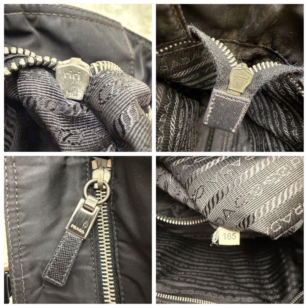 PRADAプラダ サフィアーノ レザー トートバッグ A4 ナイロン 三角ロゴ