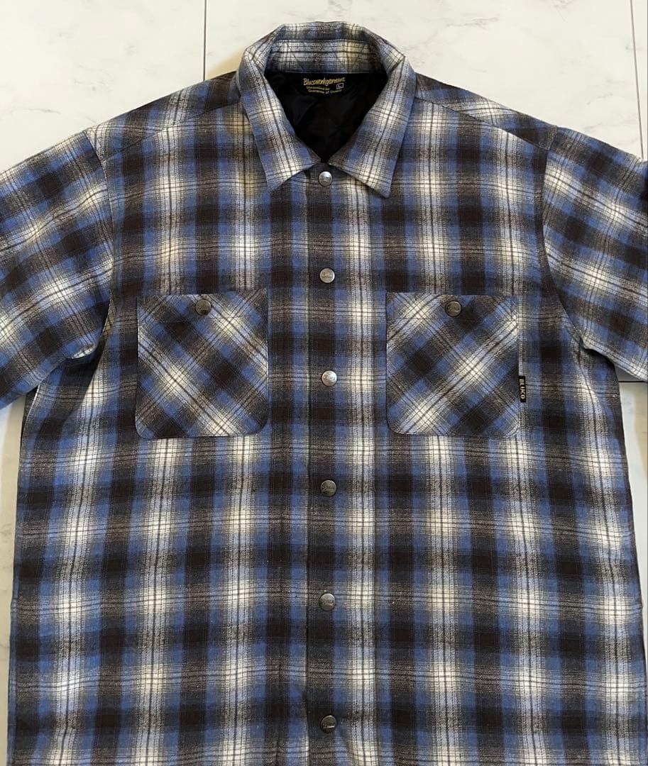 ブルコ THINSULATE キルティング ネルシャツ　フラットヘッド RATS