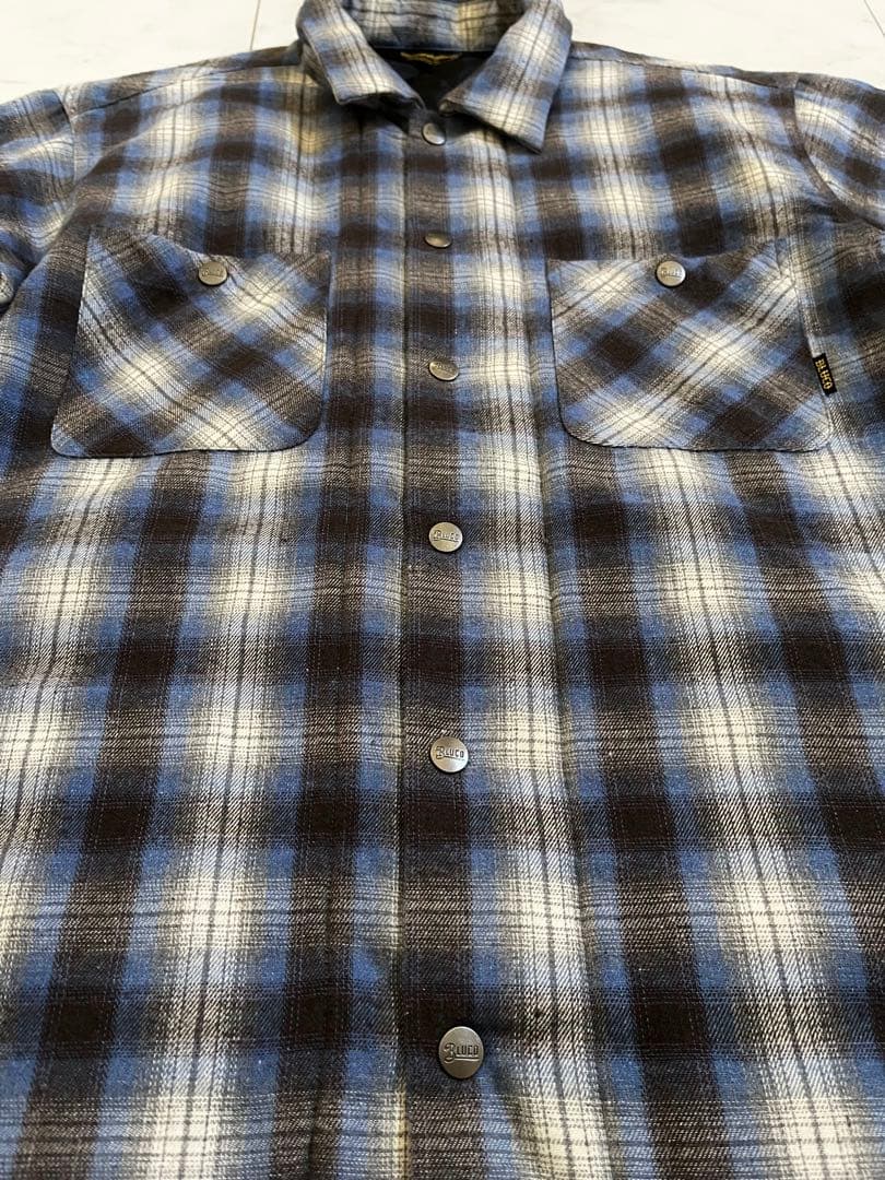 ブルコ THINSULATE キルティング ネルシャツ　フラットヘッド RATS