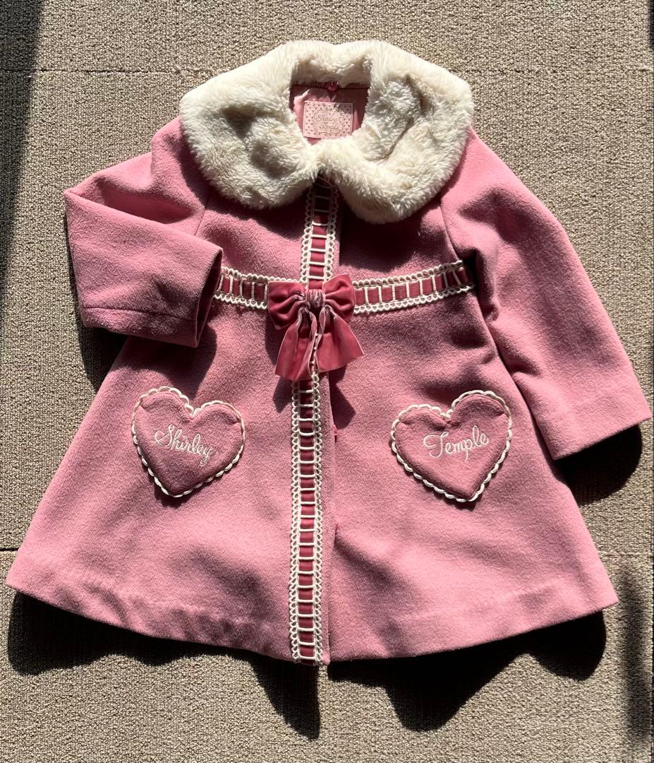 シャーリーテンプル ラッピングリボンウールコート