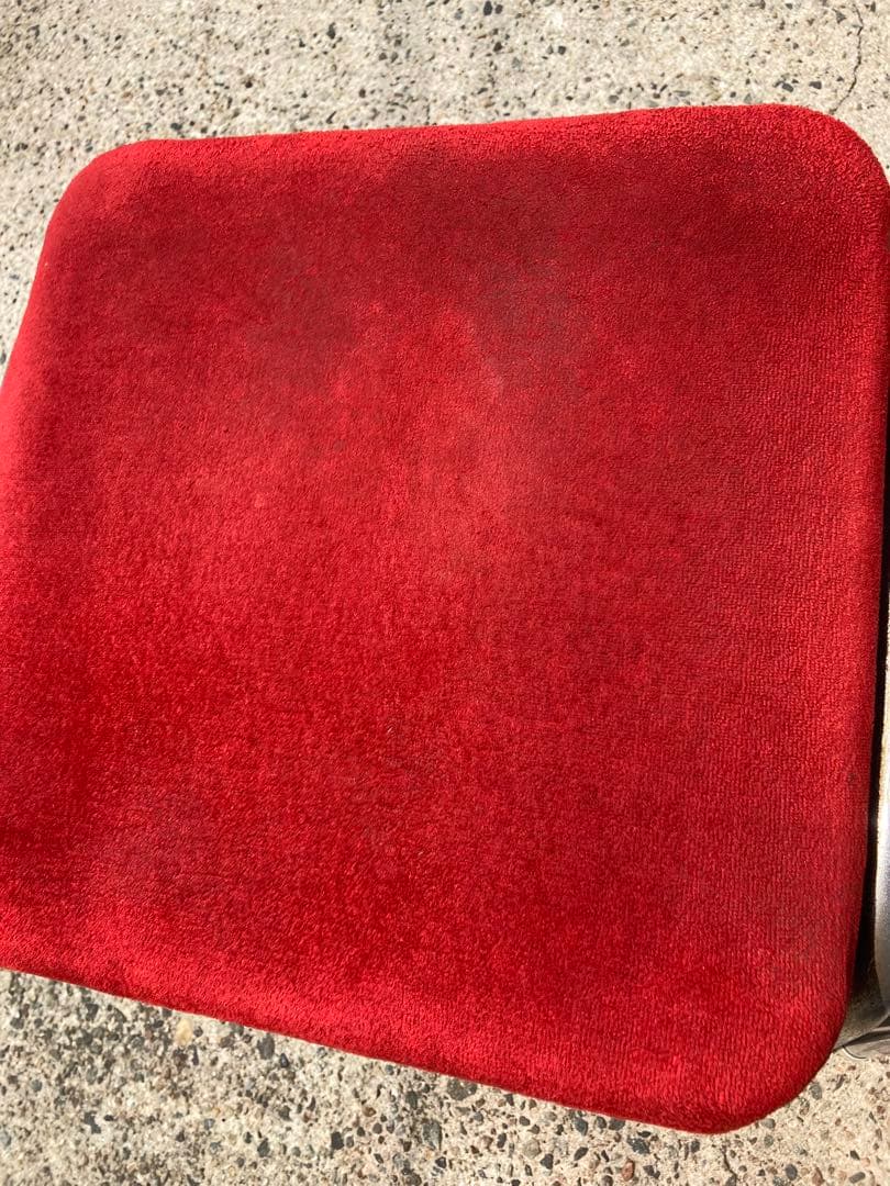 No.185 ゲームセンター　アーケード　チェアー　ゲーセン椅子(赤)2脚セット