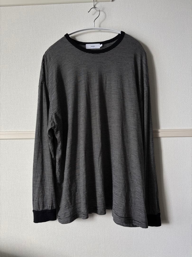 Graphpaper Wool Border L/S Tee グラフペーパー