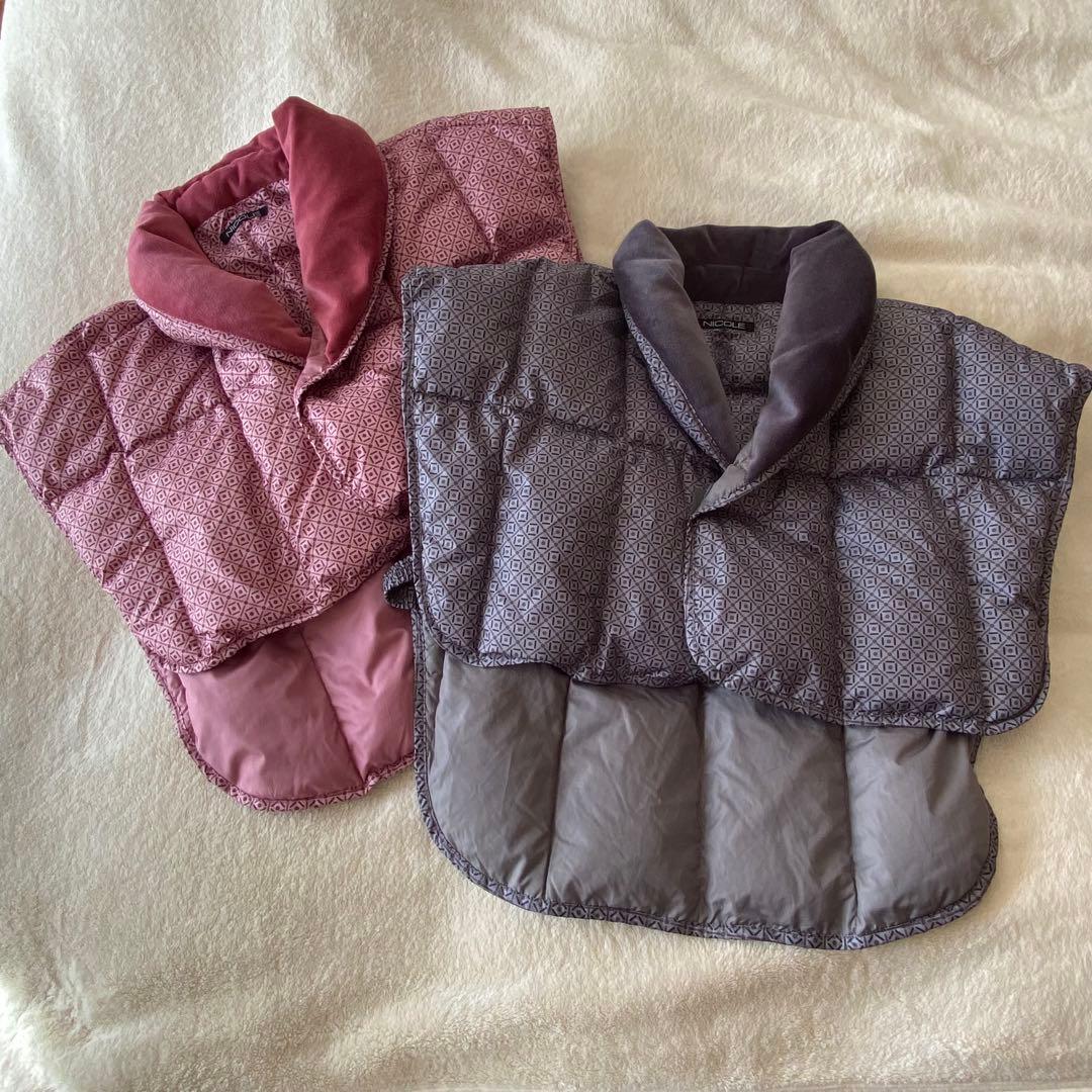 NICOLE 着る羽毛布団ベスト　男女ペアセット売り　M