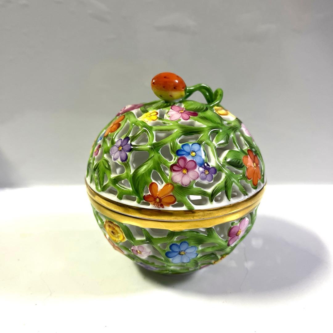 ヘレンド　ＨＥＲＥＮＤ　ボンボニエール　透かし ボンボン入れ