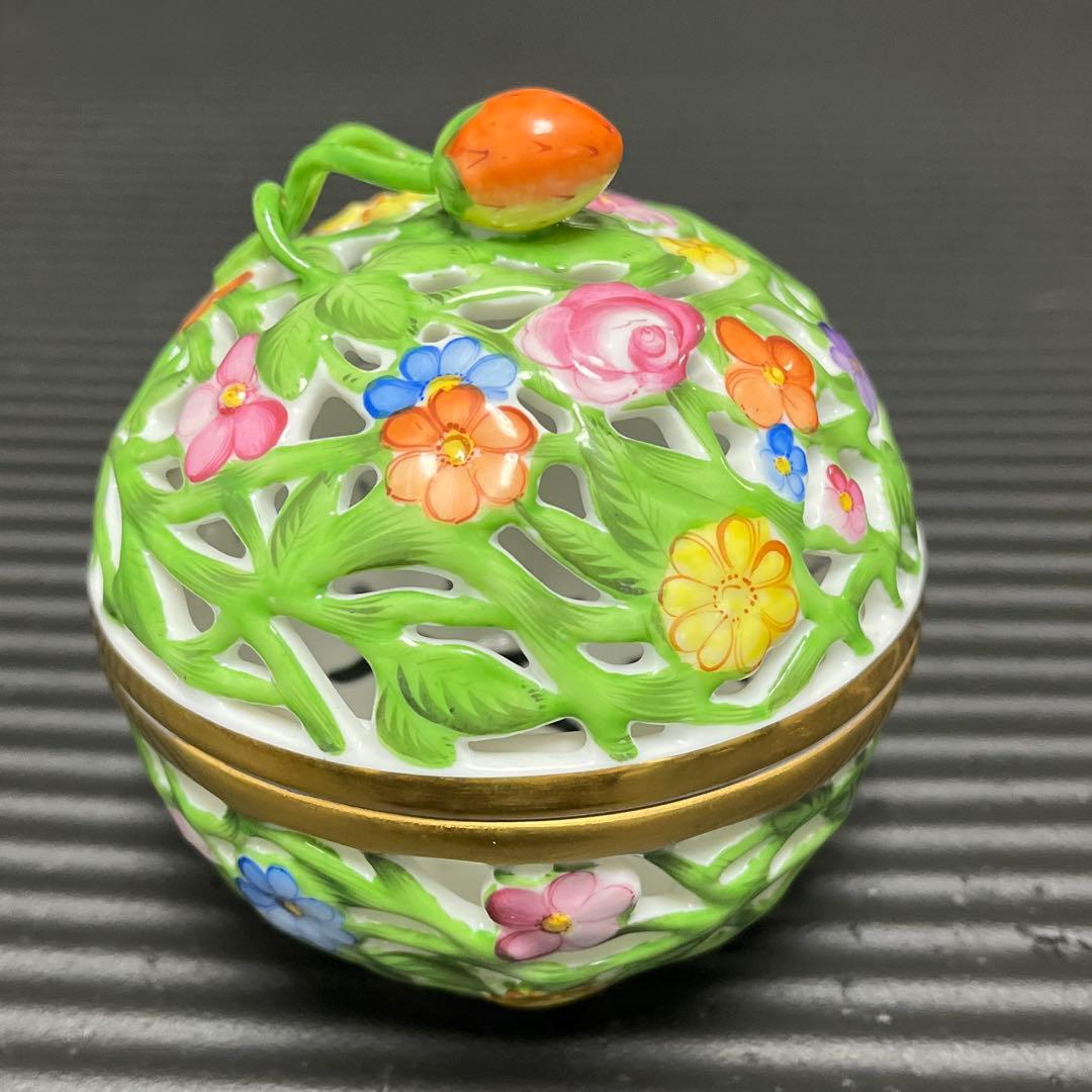 ヘレンド　ＨＥＲＥＮＤ　ボンボニエール　透かし ボンボン入れ