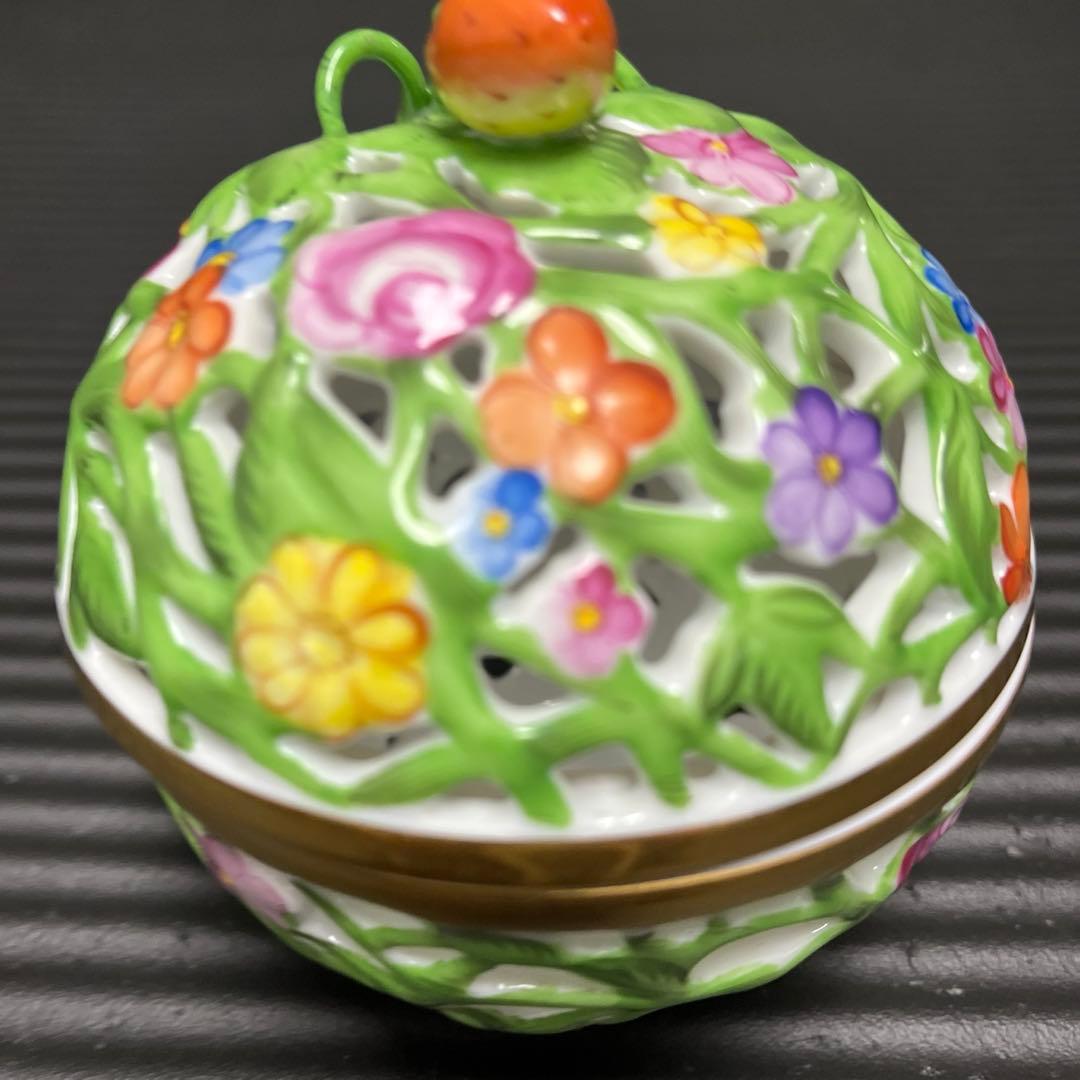 ヘレンド　ＨＥＲＥＮＤ　ボンボニエール　透かし ボンボン入れ