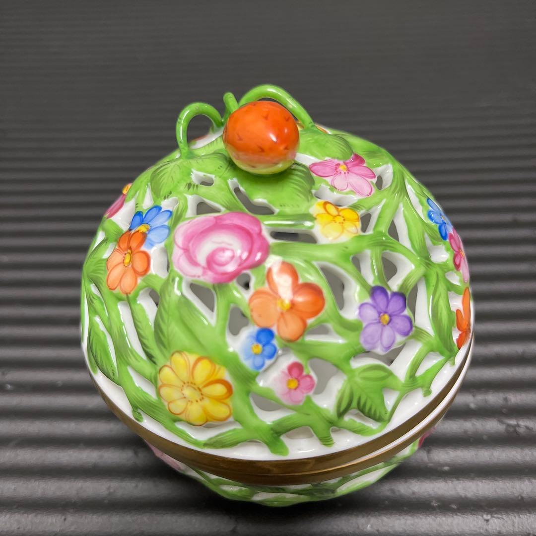 ヘレンド　ＨＥＲＥＮＤ　ボンボニエール　透かし ボンボン入れ