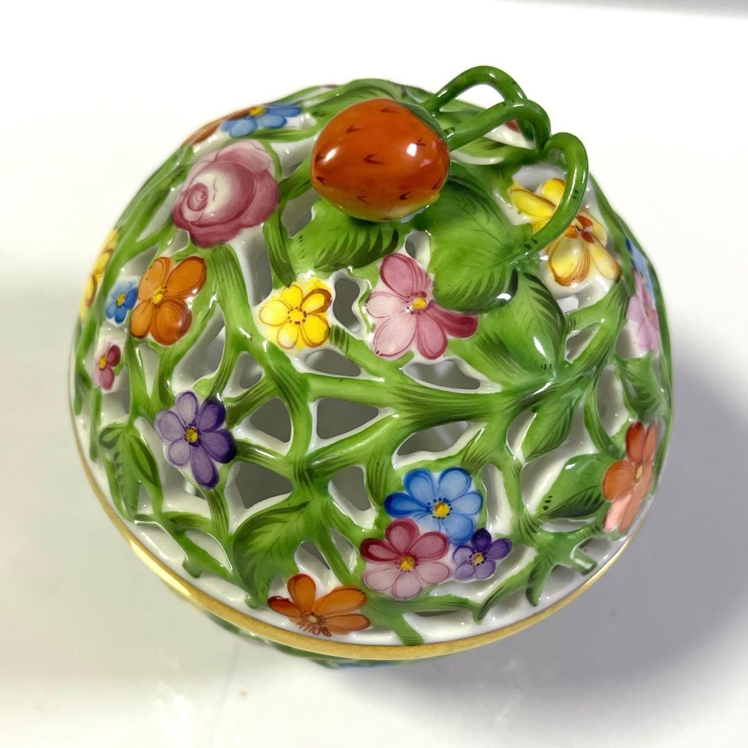 ヘレンド　ＨＥＲＥＮＤ　ボンボニエール　透かし ボンボン入れ