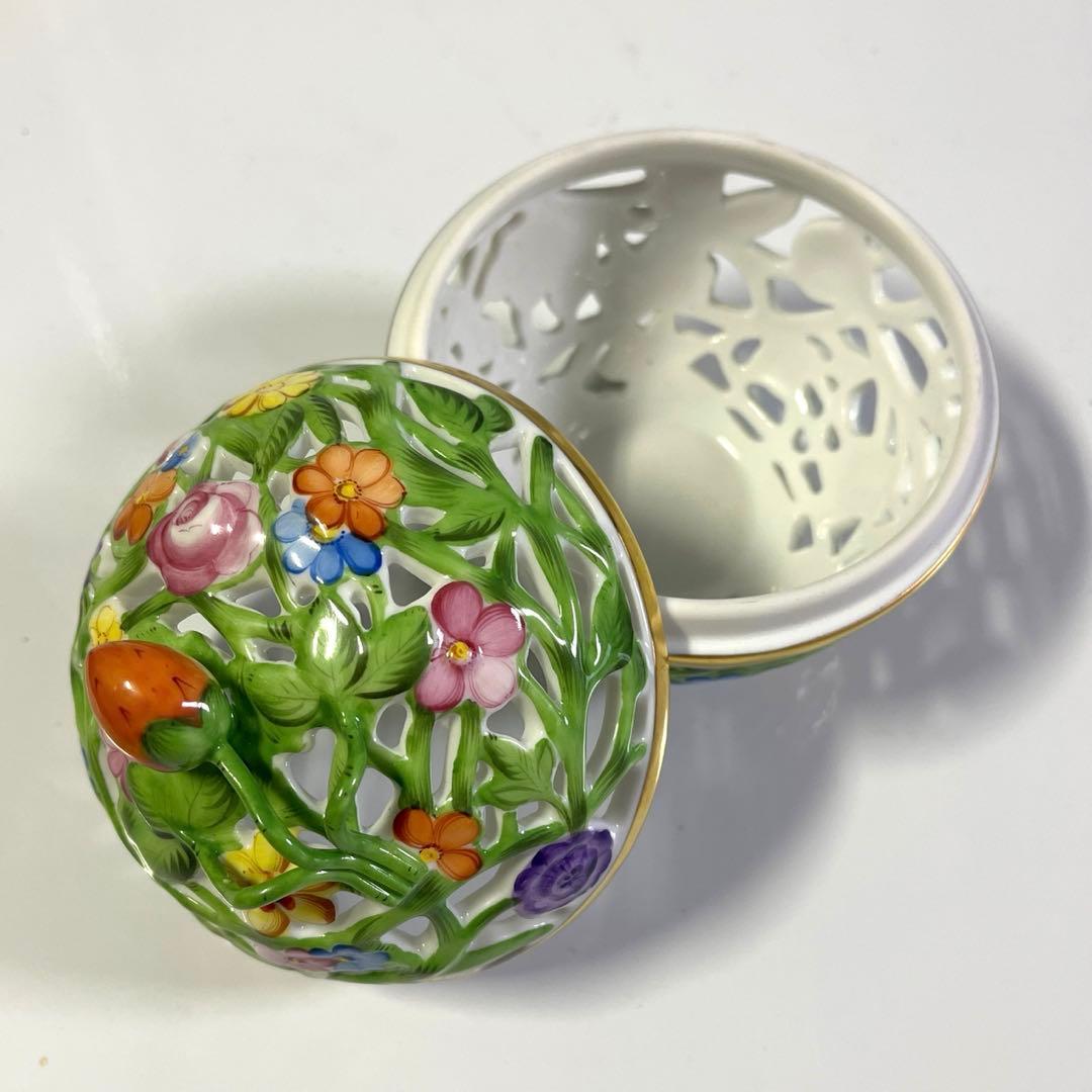 ヘレンド　ＨＥＲＥＮＤ　ボンボニエール　透かし ボンボン入れ