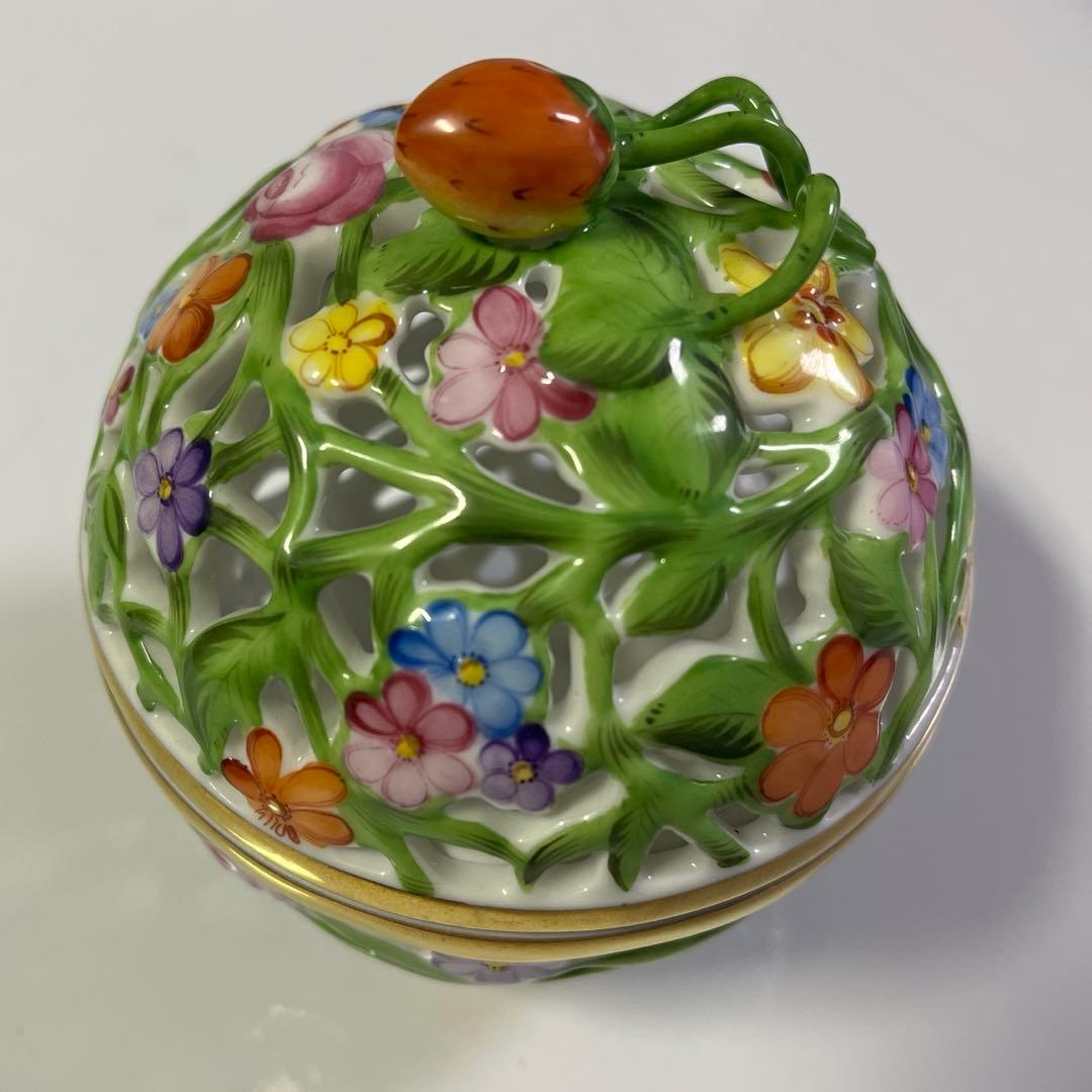 ヘレンド　ＨＥＲＥＮＤ　ボンボニエール　透かし ボンボン入れ