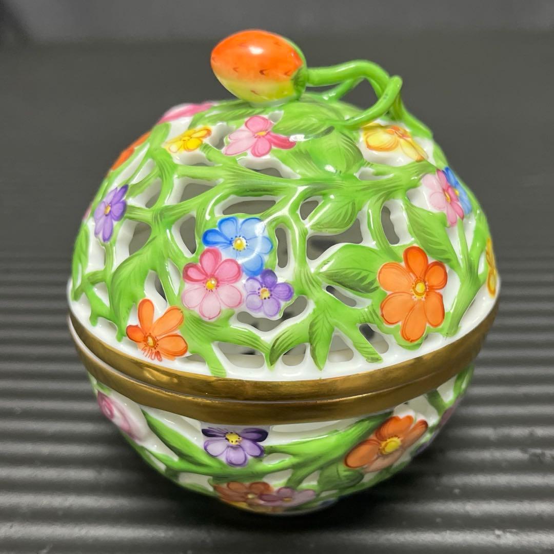 ヘレンド　ＨＥＲＥＮＤ　ボンボニエール　透かし ボンボン入れ