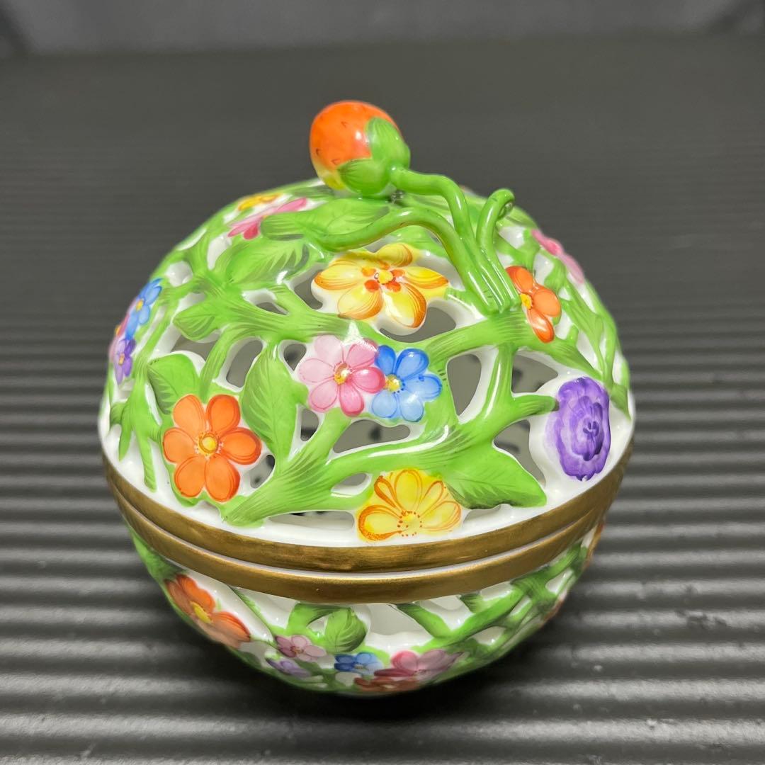 ヘレンド　ＨＥＲＥＮＤ　ボンボニエール　透かし ボンボン入れ