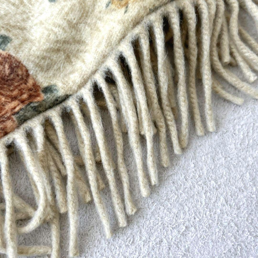 ロロピアーナ Loro Piana 大判ストール ショール カシミヤ100 花柄