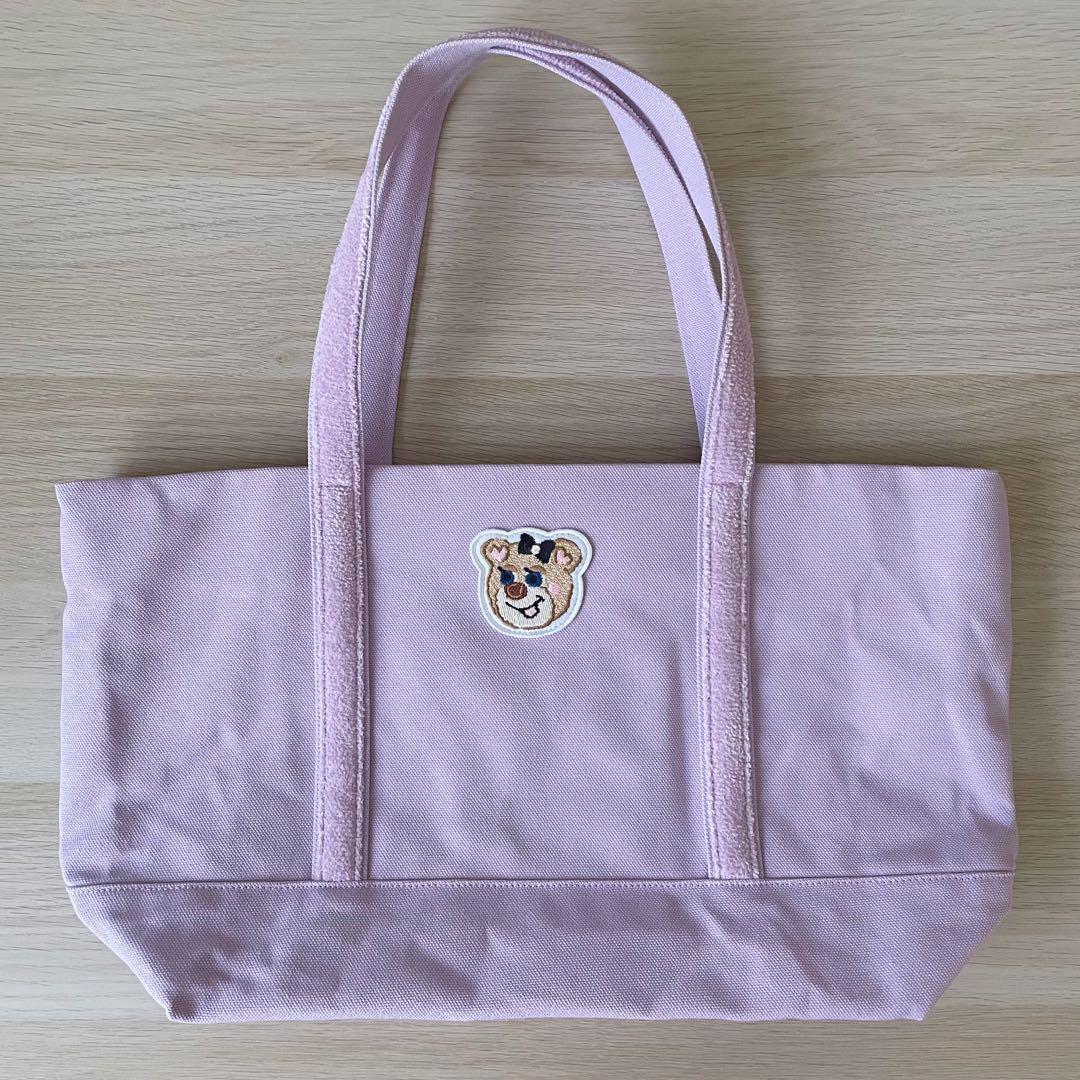 FEILER オールドテディガール ワッペントートバッグ ペールパープル