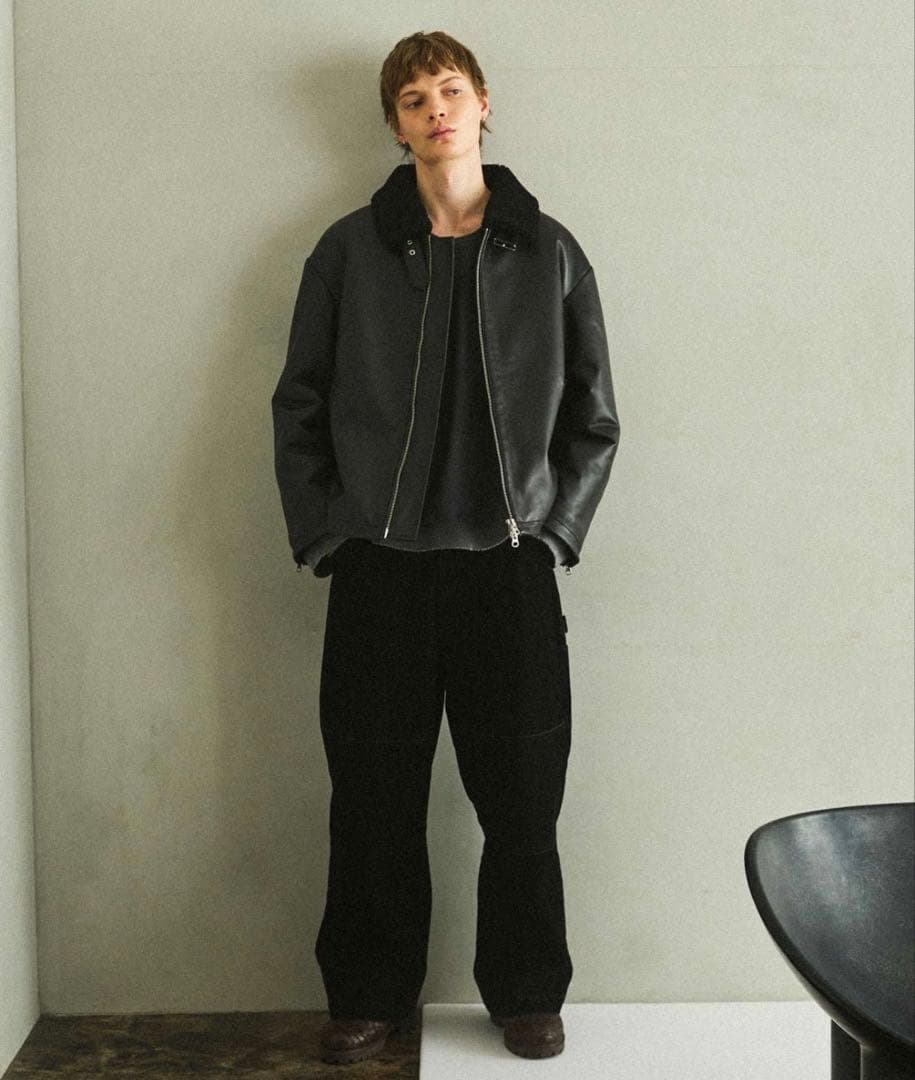 し*ん様 最終値下げ！OPENING ACT リアルレザームートンハイネックジャ