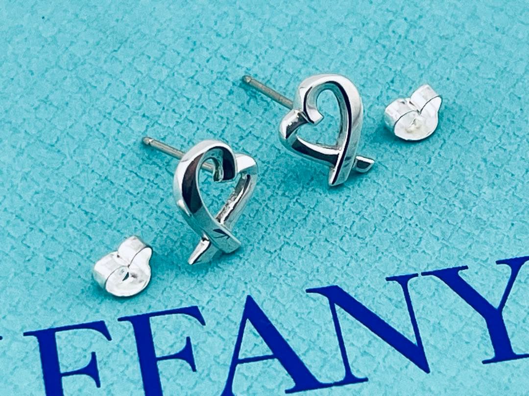 c983 美品　ティファニー　ラビングハート　ピアス　パロマピカソ　925