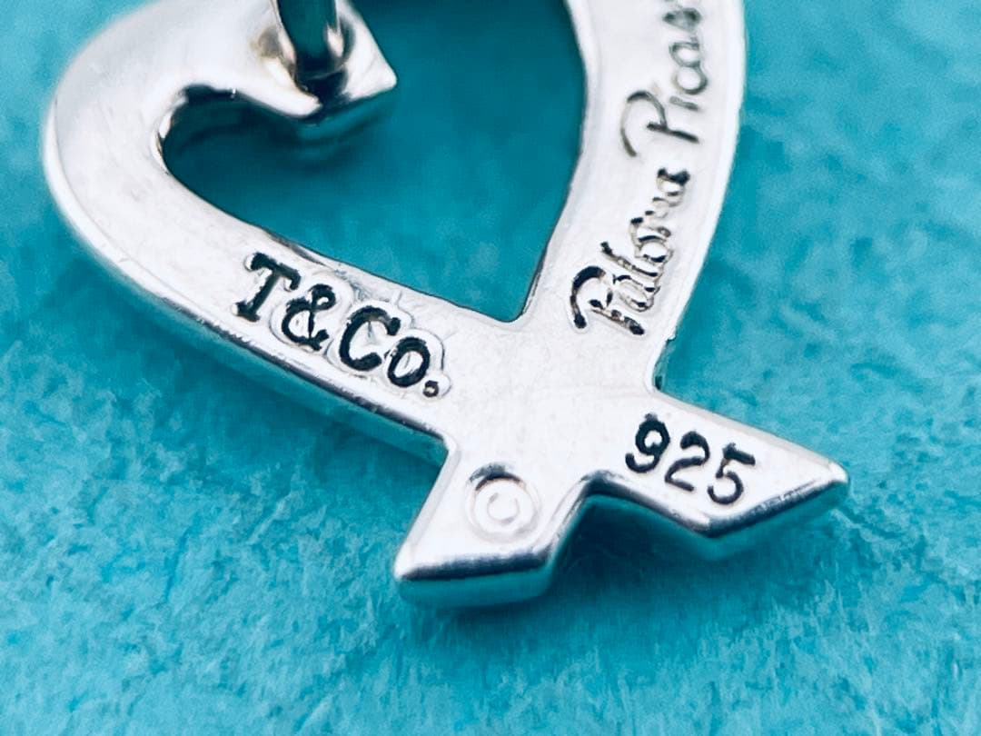 c983 美品　ティファニー　ラビングハート　ピアス　パロマピカソ　925