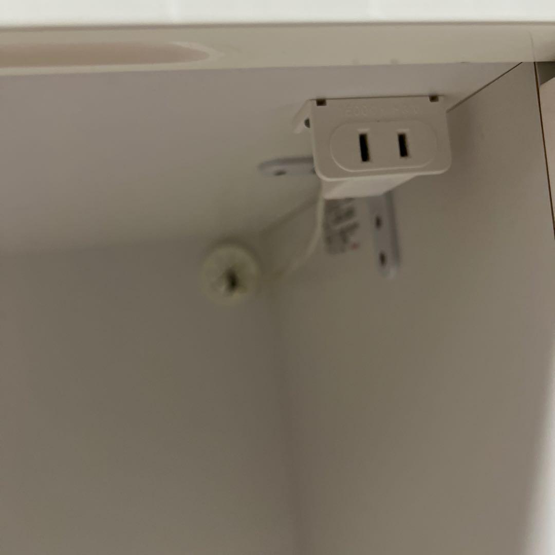 大塚家具ホワイト モダン ドレッサー 大きな鏡付き