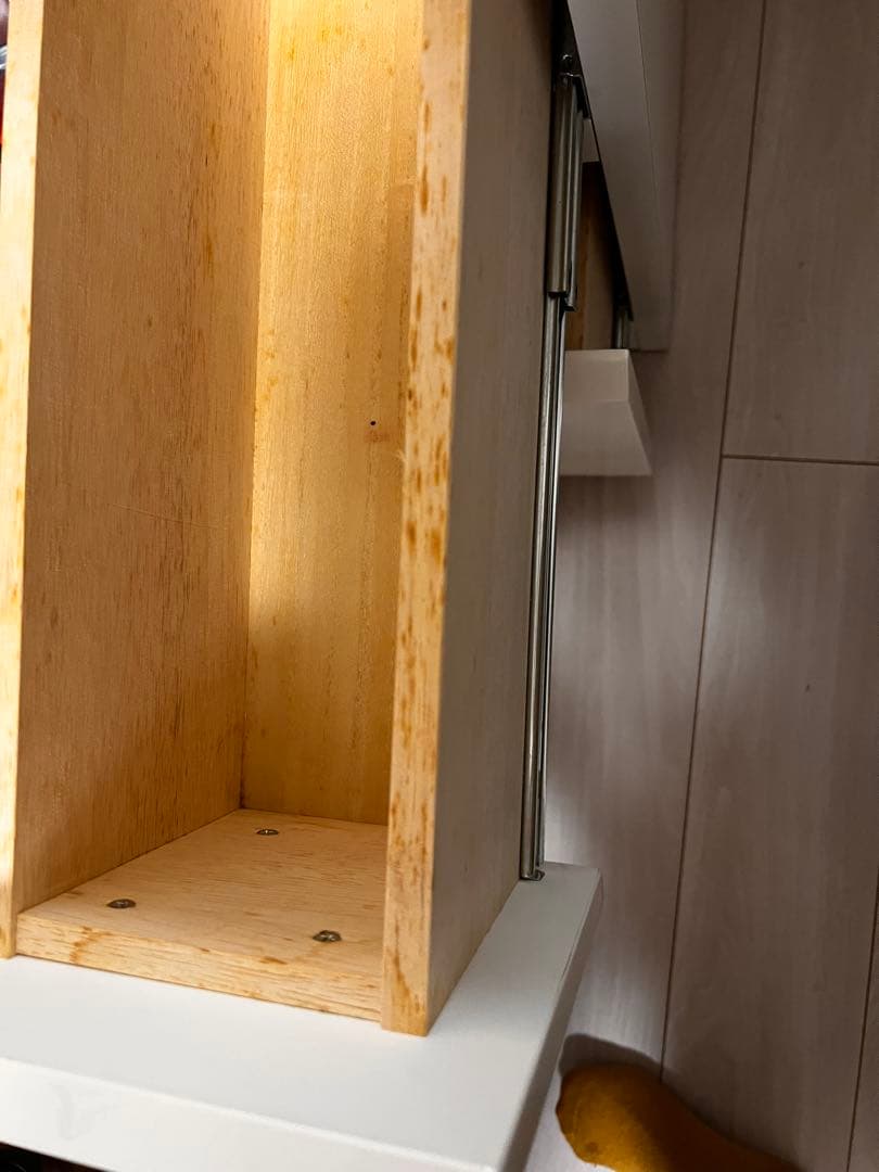 大塚家具ホワイト モダン ドレッサー 大きな鏡付き