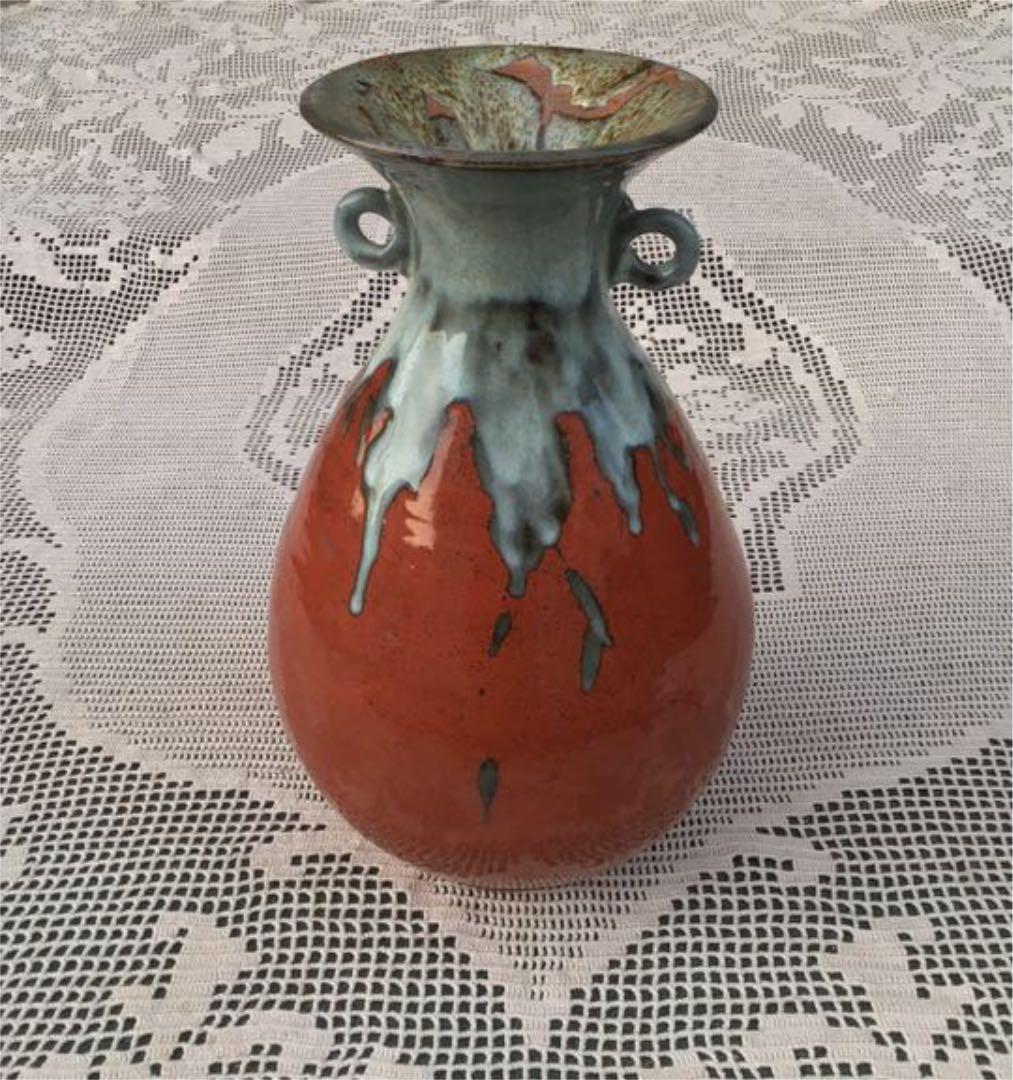 S16 高麗青磁・華道・花器・壺・飾り壺・床飾り・工芸品・アンティーク