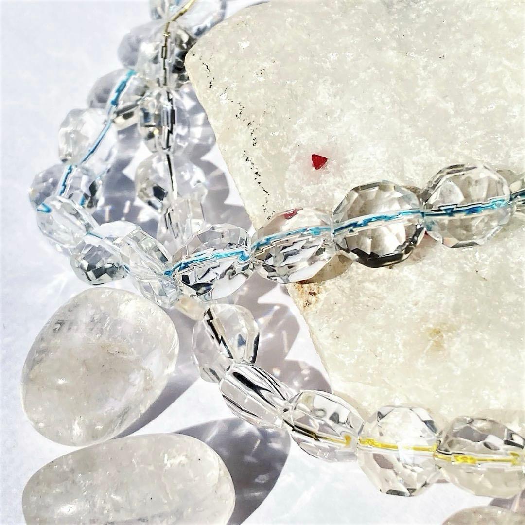 【いつか見た光】水晶 八角形 天然石ネックレス