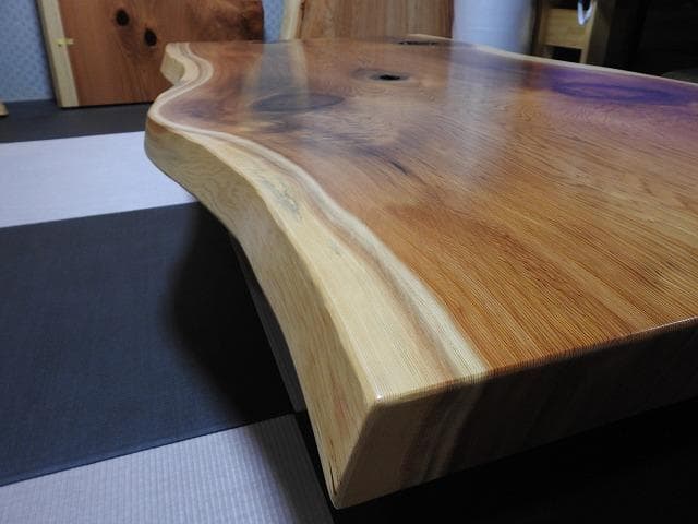 №45　秋田杉一枚板☆座卓☆厚板　6帖～8 帖☆巾広貴重品☆