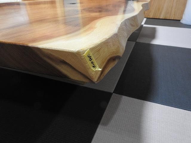 №45　秋田杉一枚板☆座卓☆厚板　6帖～8 帖☆巾広貴重品☆