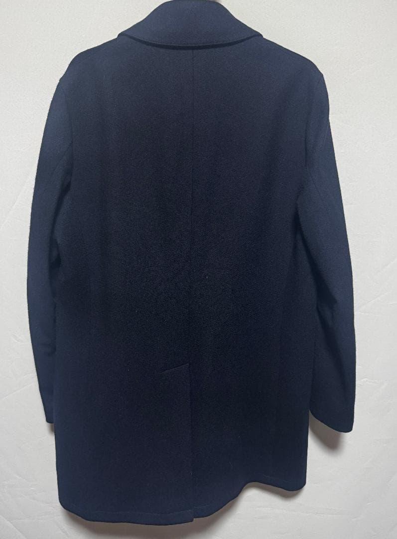セヴィルロウ プレミアムステンカラーコートカシミヤ混 サイズM 新品 ネイビー