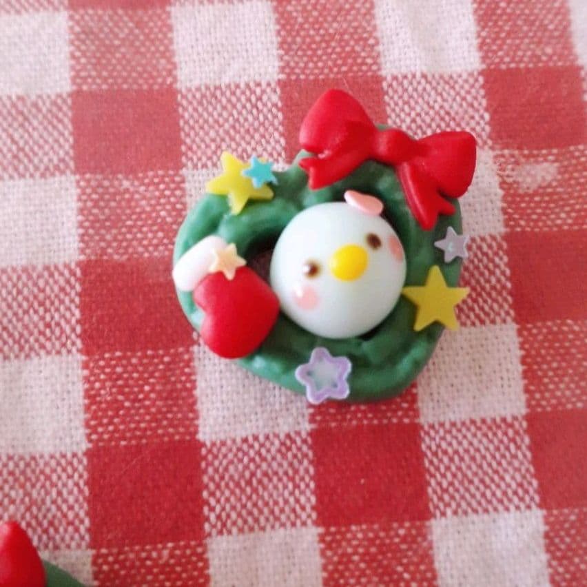 幸せの青い鳥☆クリスマスリース