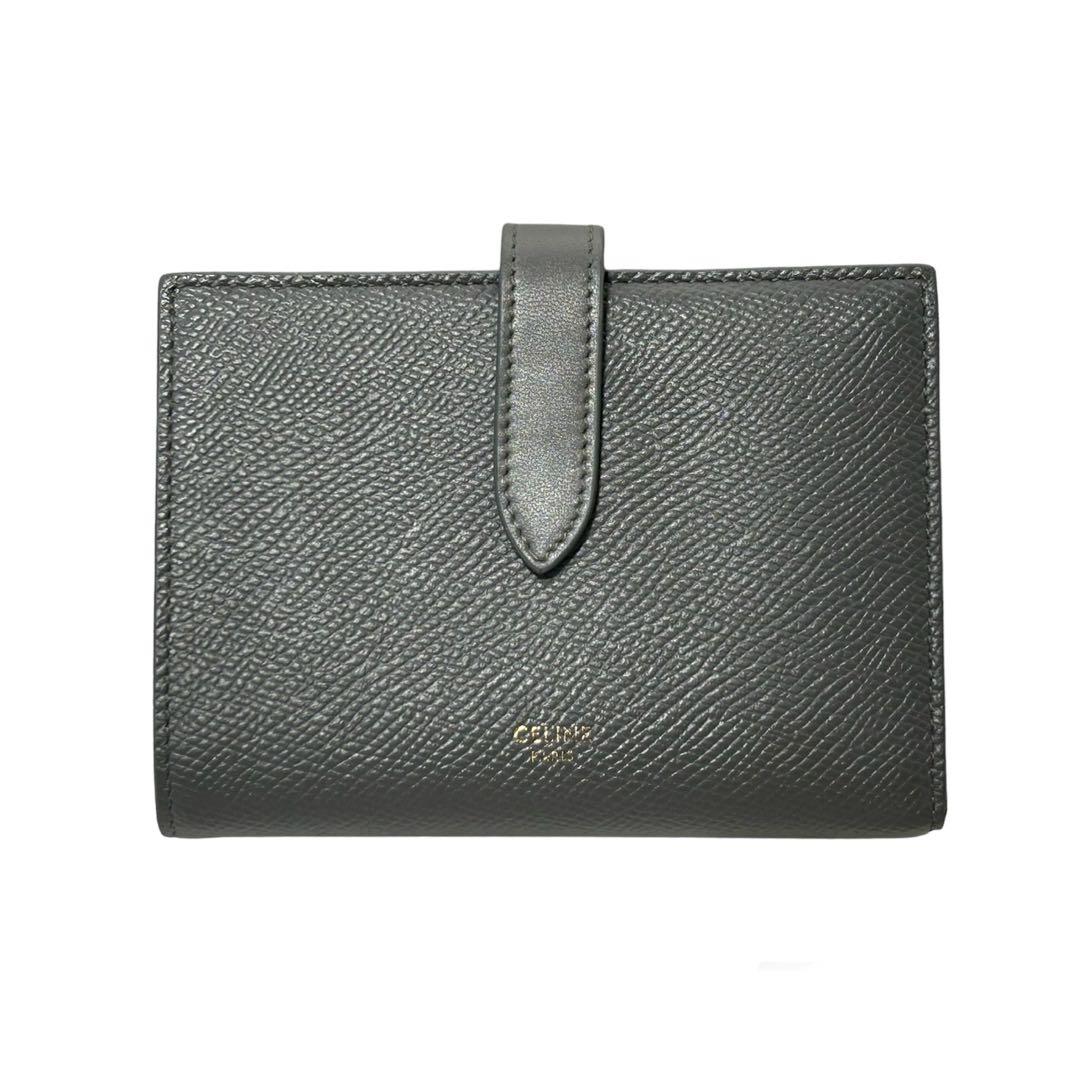 【CELINE】美品 保存袋付 ストラップウォレット ミディアム 二つ折り 財布