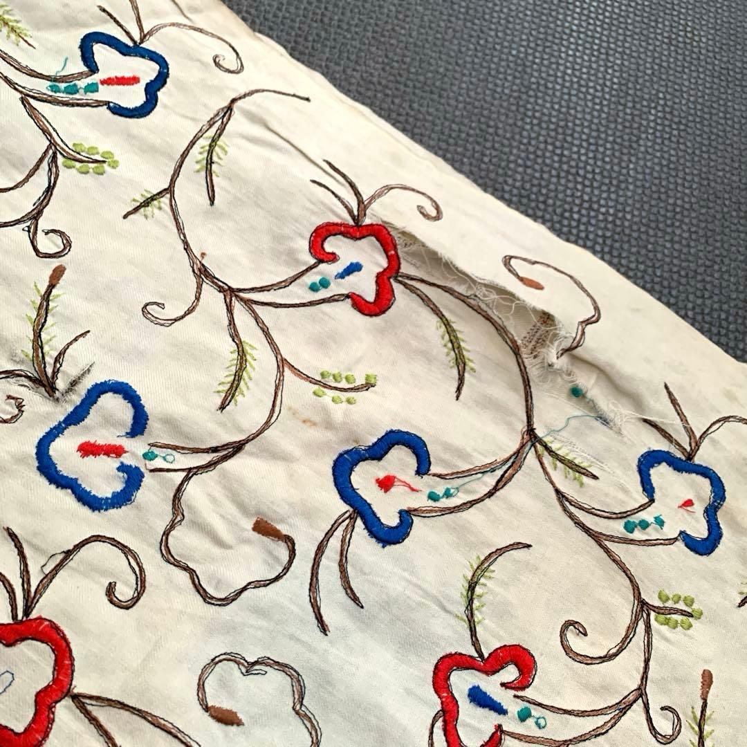 vintage 刺繍　ショール ストール