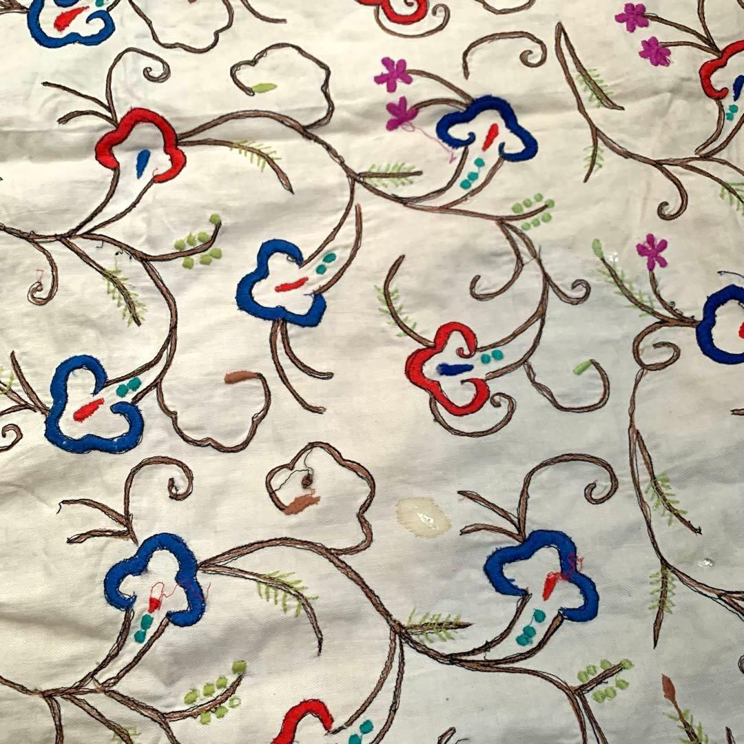 vintage 刺繍　ショール ストール