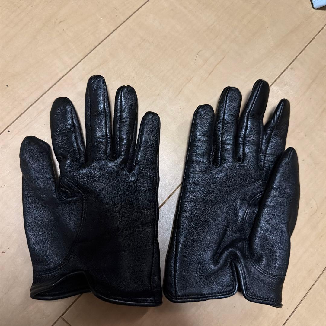 小物 SWITCHBLADE STAR-STUDDED LEATHER GLOVES