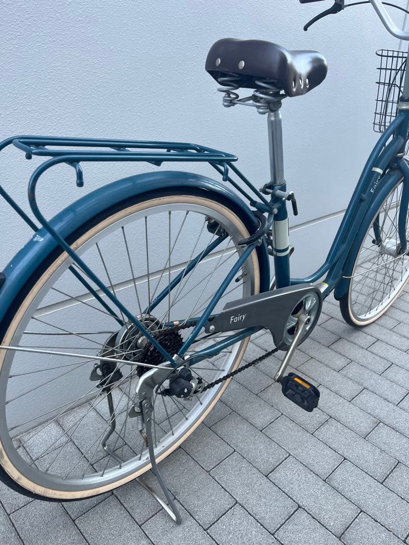 【東京近郊受渡し希望】26インチ自転車　LEDオートライト 6段変速 鍵2個付き