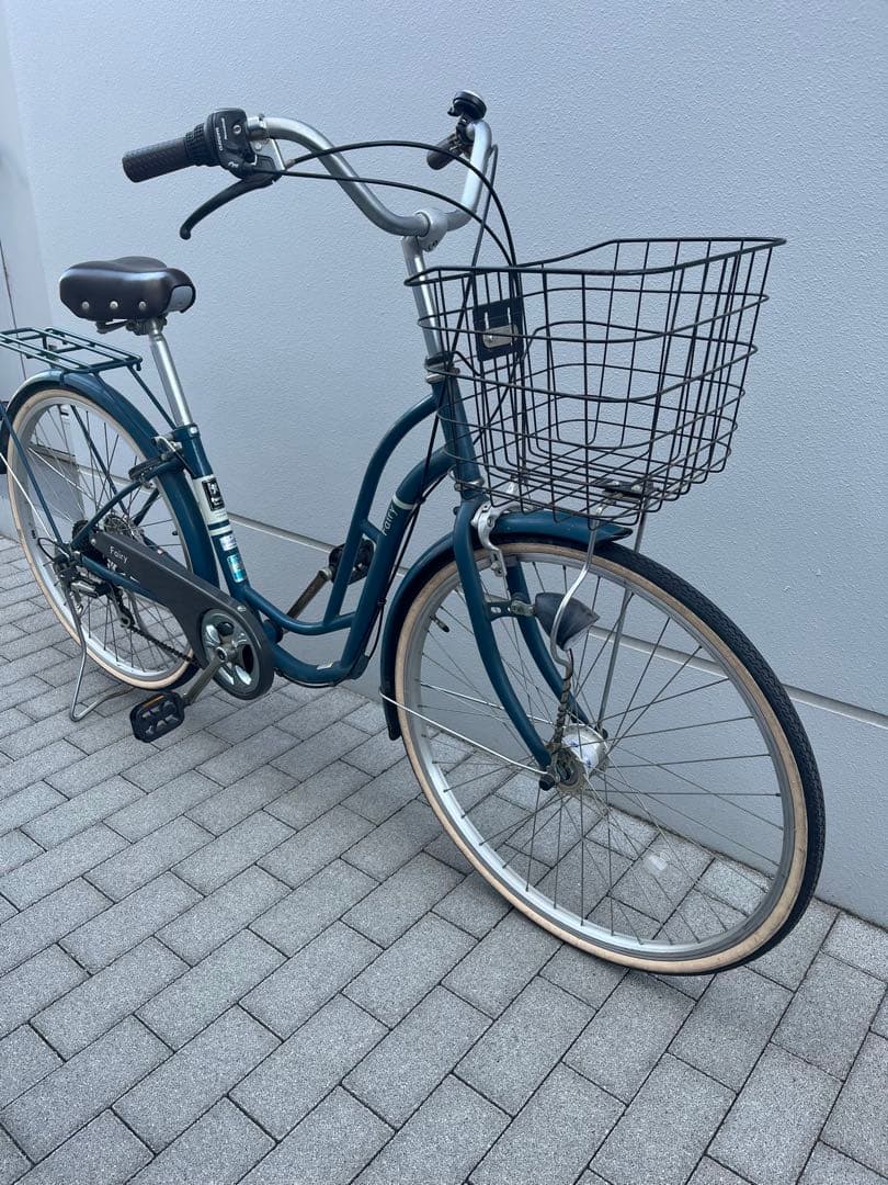 【東京近郊受渡し希望】26インチ自転車　LEDオートライト 6段変速 鍵2個付き