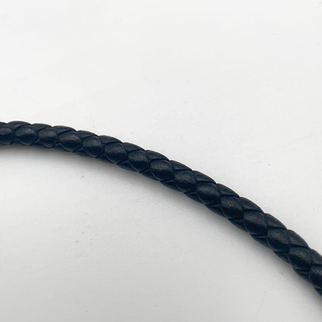 HERMES エルメス トゥルニ トレッセ レザーブレスレット ブラック