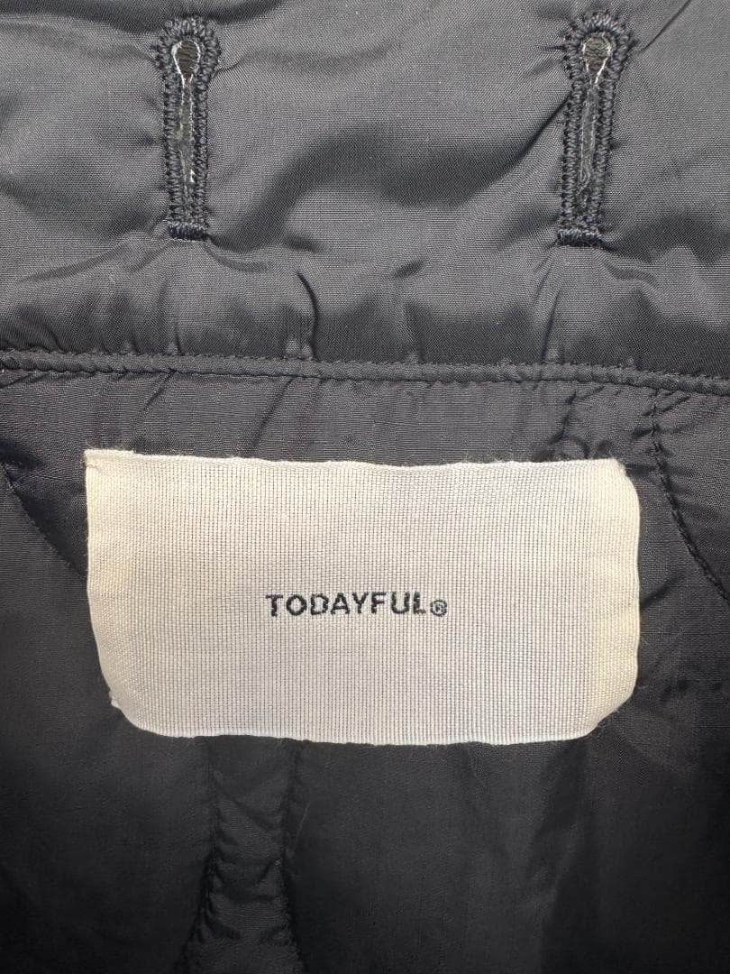 TODAYFUL ブラック キルティングショートベスト