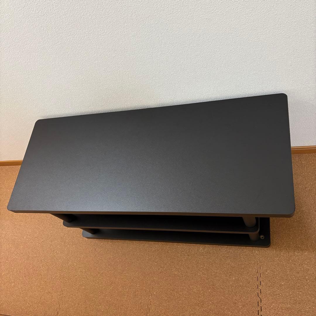 【未使用品】山善　木製テレビ台　ローボード　黒　ブラック　インテリア　家具