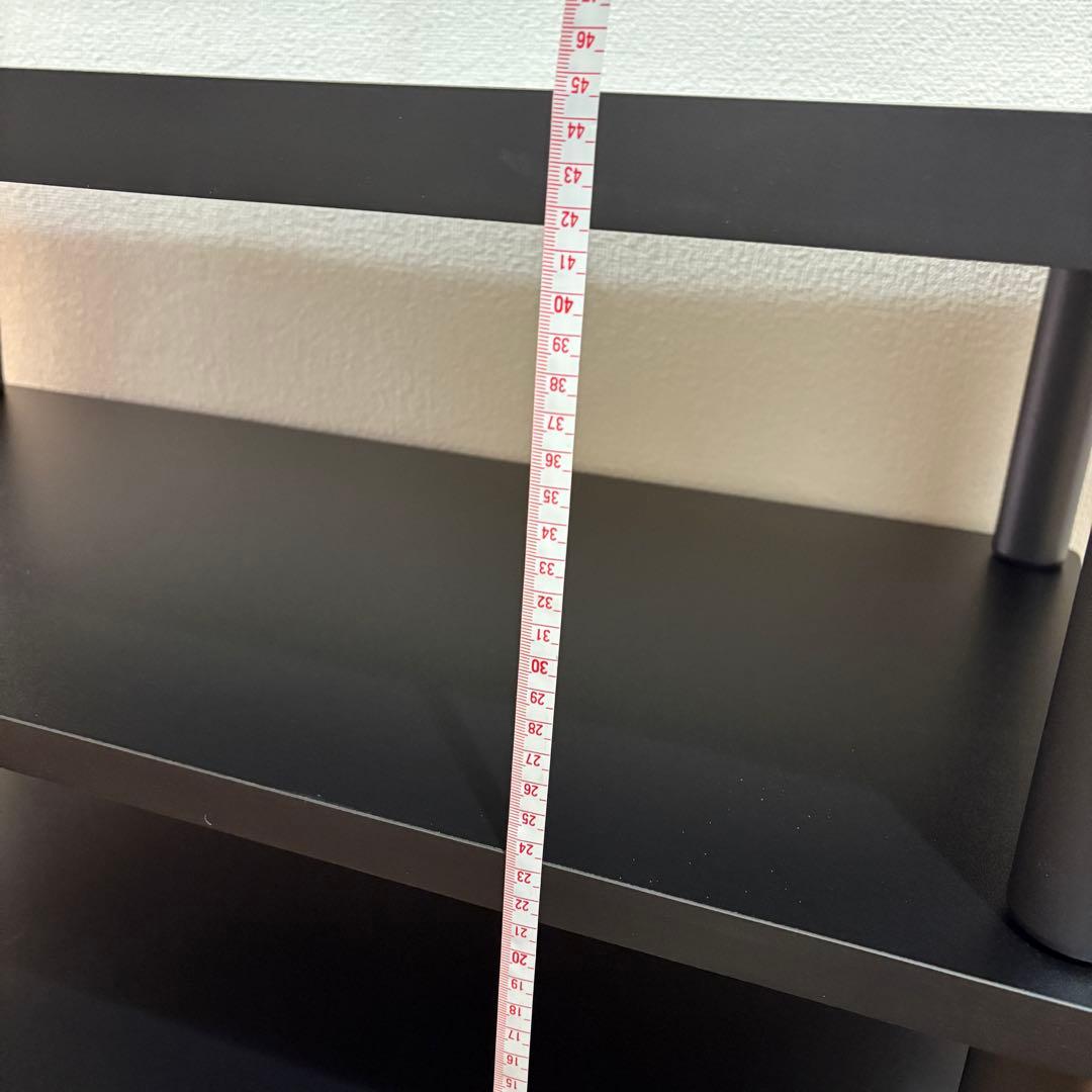 【未使用品】山善　木製テレビ台　ローボード　黒　ブラック　インテリア　家具